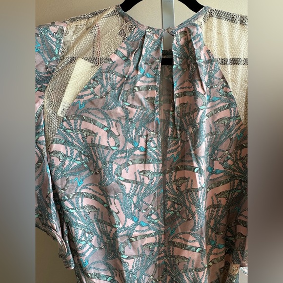 NWT ZADIG & VOLTAIRE Rielle Snake Chaines
Silk-blend Dress L Lace Pastels - Picture 6 of 14